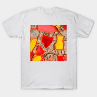 Freeform Abstract Mosaic T-Shirt